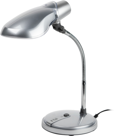 ЭРА наст.светильник NE-301-E27-15W-S серебро