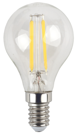 Лампа светодиодная Эра F-LED P45-7W-827-E14 (филамент, шар, 7Вт, тепл, E14)