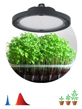 FITO-50W-RB-LED-UFO   Фитопрожектор для растений светодиодный ЭРА FITO-50W-RB-LED-UFO красно-синего спектра 50 Вт IP65