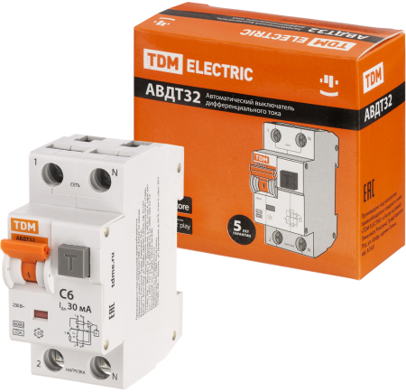 АВДТ 32  С6 30мА TDM