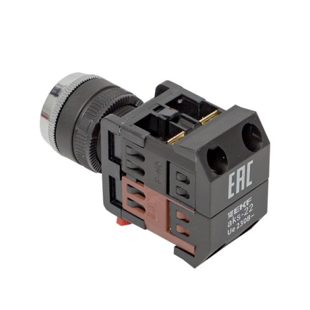 Переключатель АKS-22 черный c замком NO+NC EKF PROxima