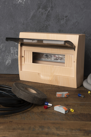 Щит распределительный навесной ЩРН-П-12 светлое дерево IP41 EKF PROxima