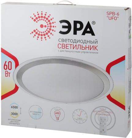 Бытовые светодиодные светильники (SPB 6) Fashion SPB-6 "UFO" 60  ЭРА Светодиод. св-к 60Вт 3000-6500К