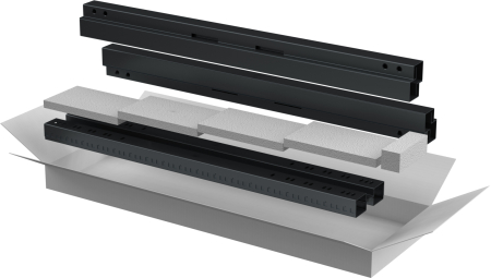ITK LINEA N Компл. стоек и профилей шкафа 38U чер.