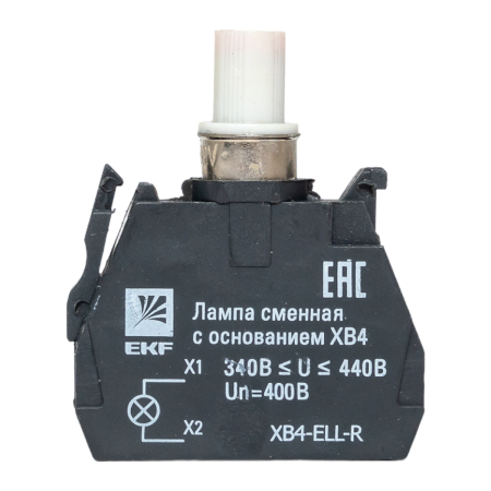 Лампа сменная c основанием XB4 красная 400В EKF PROxima