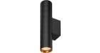 Настенный светильник WOLTA WSL-MR11/W17BG Piccole под лампу MR11 с цоколем GU10 IP20 Чёрный/золото ?40*180*65mm