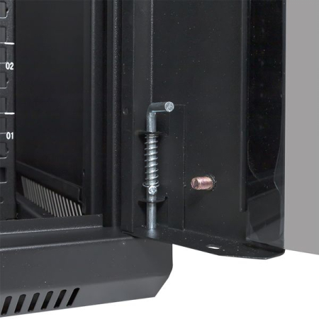 Шкаф настенный 19" TERACOM PRO 12U 600х450 мм дверь стеклянная с замком-ручкой чёрный