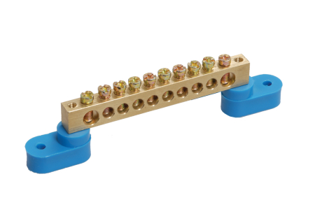 Шина N "ноль" на двух угловых изол ШНИ-8х12-10-У2-С IEK