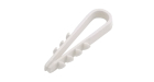 Дюбель-хомут круглый белый (нейлон) 5-10 (100шт./упак.)