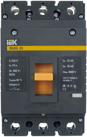 Авт. выкл. ВА88-35 3Р 200А 35кА IEK
