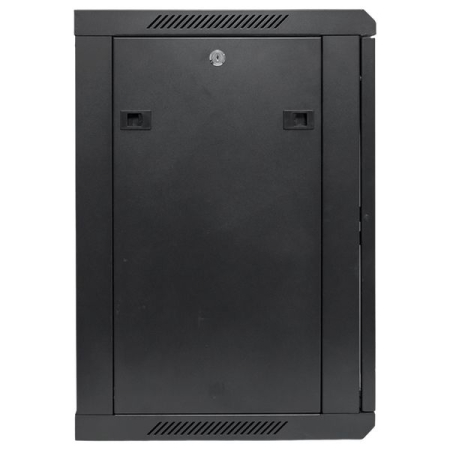 Шкаф настенный 19" TERACOM PRO 12U 600х450 мм дверь стеклянная с замком-ручкой чёрный