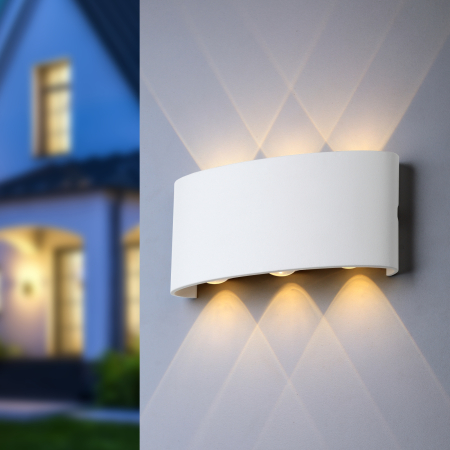 Светильник WL12 WH  ЭРА Декоративная подсветка светодиодная ЭРА 6*1Вт IP 54 белый