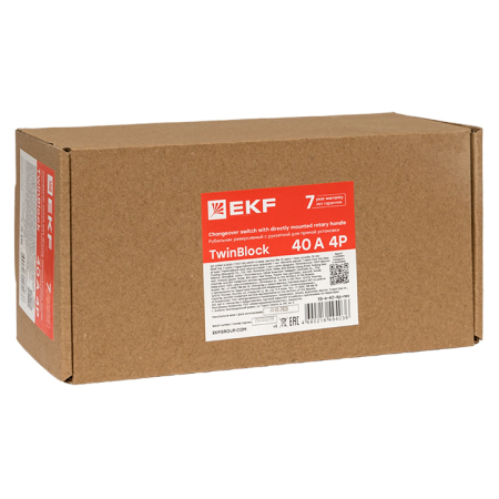 Рубильник 250A 4P без рукоятки управления TwinBlock EKF
