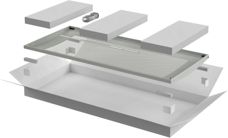 ITK LINEA N Дверь перфорированная 600мм шкафа 47U сер.