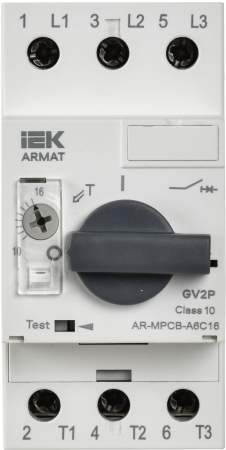 ARMAT Авт. выкл. защиты двигателя A6 GV2P 10-16А IEK