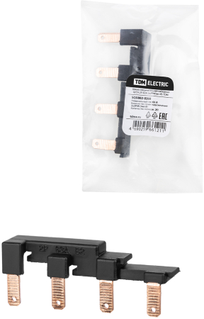 Шина соединительная наборная ШСН 2П 63А 2x2PIN(тип B) TDM