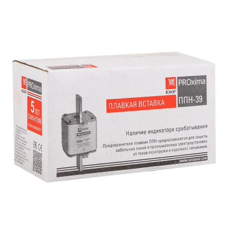 Плавкая вставка ППН-39 630/200А габарит 3 EKF PROxima