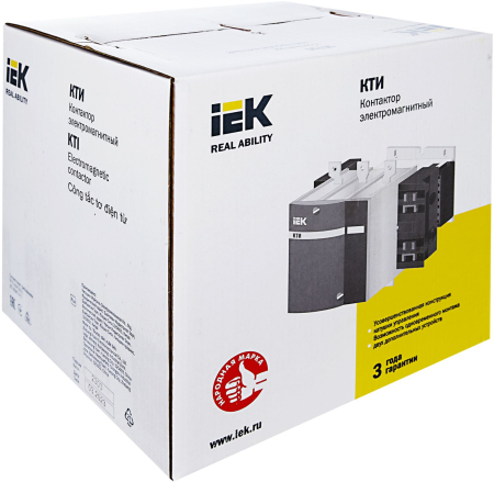 Контактор КТИ-5265 265А 400В/АС3 IEK