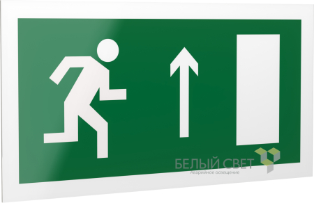 Двухсторонний рассеиватель BS-DR-4,E11 "Напр, к эв, выходу прямо (прав,)"