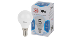Лампа светодиодная Эра LED P45-5W-840-E14 (диод, шар, 5Вт, нейтр, E14)