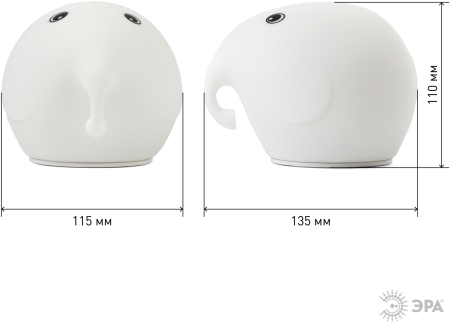 ЭРА светильник-ночник NLED-418-2W-W белый (12/480)
