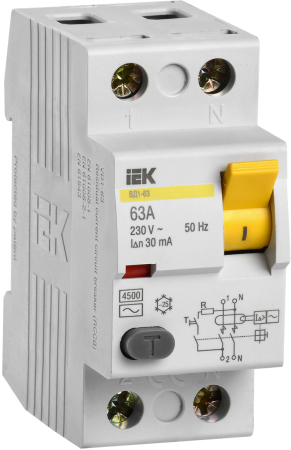 УЗО ВД1-63 2Р 63А 30мА IEK