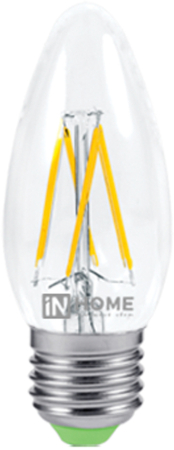 Лампа светодиодная LED-СВЕЧА-deco 9Вт 230В Е14 3000К 810Лм прозрачная IN HOME