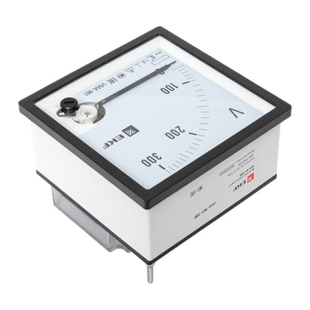 Вольтметр VMA-961 аналоговый на панель (96х96) квадратный вырез 300В прямое подкл. EKF PROxima