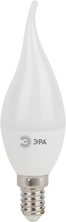 Лампа светодиодная Эра LED BXS-9W-827-E14 (диод, свеча на ветру, 9Вт, тепл, E14)