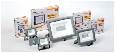 Прожектор СДО 07-20 светодиодный серый IP65 IEK