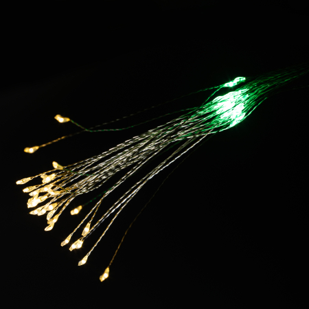 ENIS-90M  Светодиодная новогодняя гирлянда ЭРА ENIS-90M подвесной светильник Салют мультиколор 90 led 2*AA