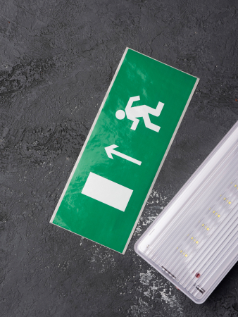 Пиктограмма "Направление прямо" 320х120мм (для EXIT, SAFEWAY-40) EKF