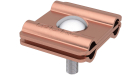 Параллельный зажим с разд.пластиной,медь