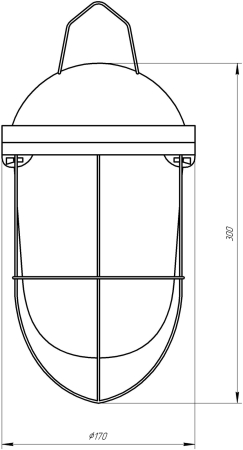 НСП 02-100-003  Светильник ЭРА  НСП 02-100-003 с решеткой Желудь сталь стекло IP54 E27 max 100Вт 170х300 белый