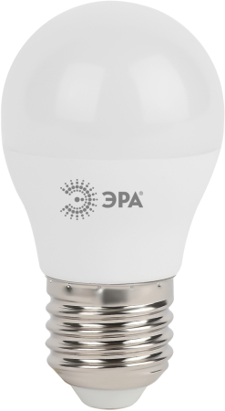 Лампа светодиодная Эра LED P45-11W-827-E27 (диод, шар, 11Вт, тепл, E27)
