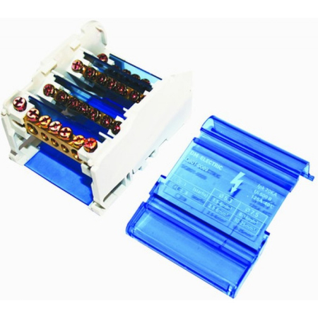 Шина "N" нулевая на DIN-рейку в корпусе 4х7групп TDM