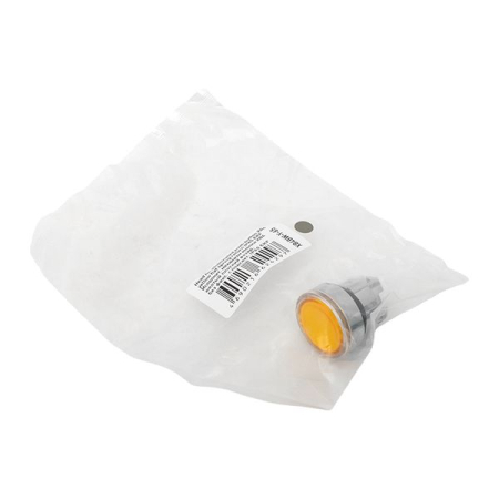 Исполнительный механизм кнопки XB4 желтый плоский возвратный без фиксации, с подсветкой IP65 EKF