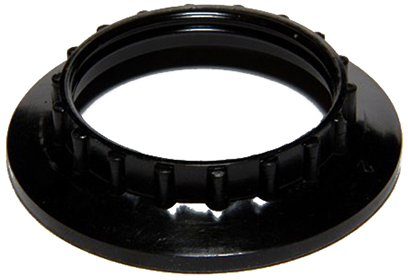 Кольцо к патрону, бакелит, Е27, черный, индивидуальный пакет, IEK