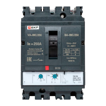 Выключатель автоматический ВА-99C (Compact NS)  250/250А 3P 45кА EKF PROxima