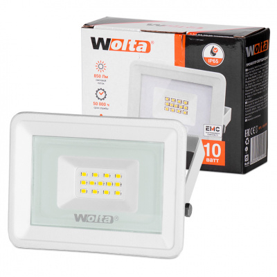 Светодиодный прожектор WFL-10W/06W белый  5500K 10 Вт SMD IP65 850 Лм