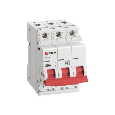 Выключатель нагрузки 3P 20А ВН-63N EKF PROxima