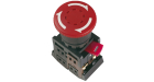 Кнопка AE-22 "Грибок" с фикс.красн.d22мм 240В 1з+1р GENERICA