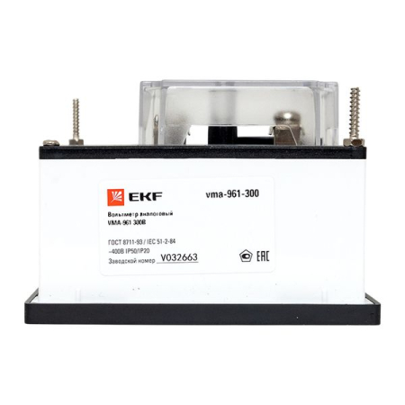 Вольтметр VMA-961 аналоговый на панель (96х96) квадратный вырез 300В прямое подкл. EKF PROxima