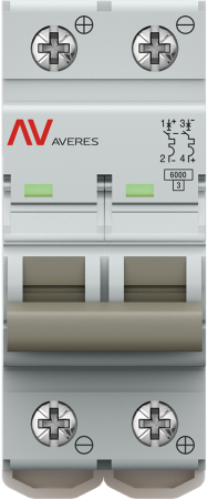 Выключатель автоматический AV-6 DC 2P 10A (C) 6kA EKF AVERES