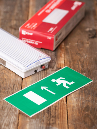 Пиктограмма "Направление прямо" 320х120мм (для EXIT, SAFEWAY-40) EKF