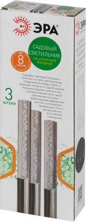 ERASF024-21 ЭРА Садовый светильник Пузырьки на солнечной батарее, 3 шт 38 см (24/432)