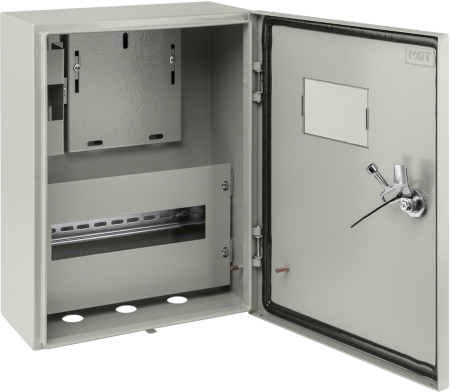 Корпус металлический ЩУ-1ф/1-0-12 IP66 (ЩУРН-1/12 IP66) (395х310х165) TDM