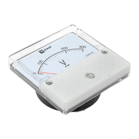 Вольтметр VMA-801 аналоговый на панель (80х80) круглый вырез 300В прямое подкл. EKF PROxima