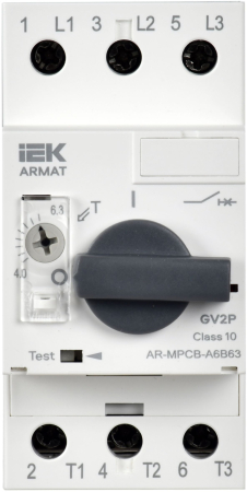 ARMAT Авт. выкл. защиты двигателя A6 GV2P 4-6,3А IEK