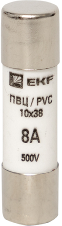 Плавкая вставка цилиндрическая ПВЦ (10х38)   8А EKF PROxima